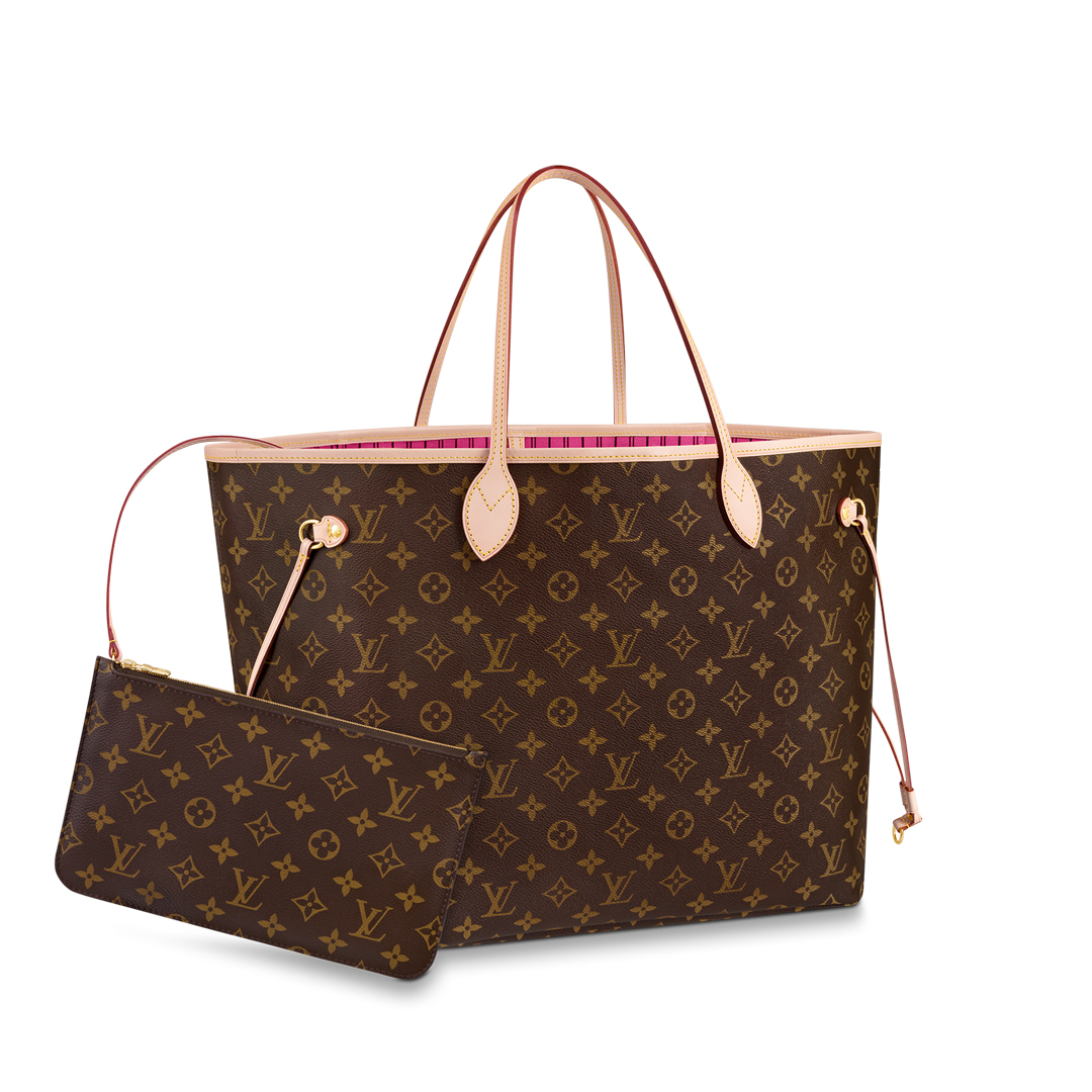 Louis Vuitton NEVERFULL GM Monogram Handbag M41180 Peony